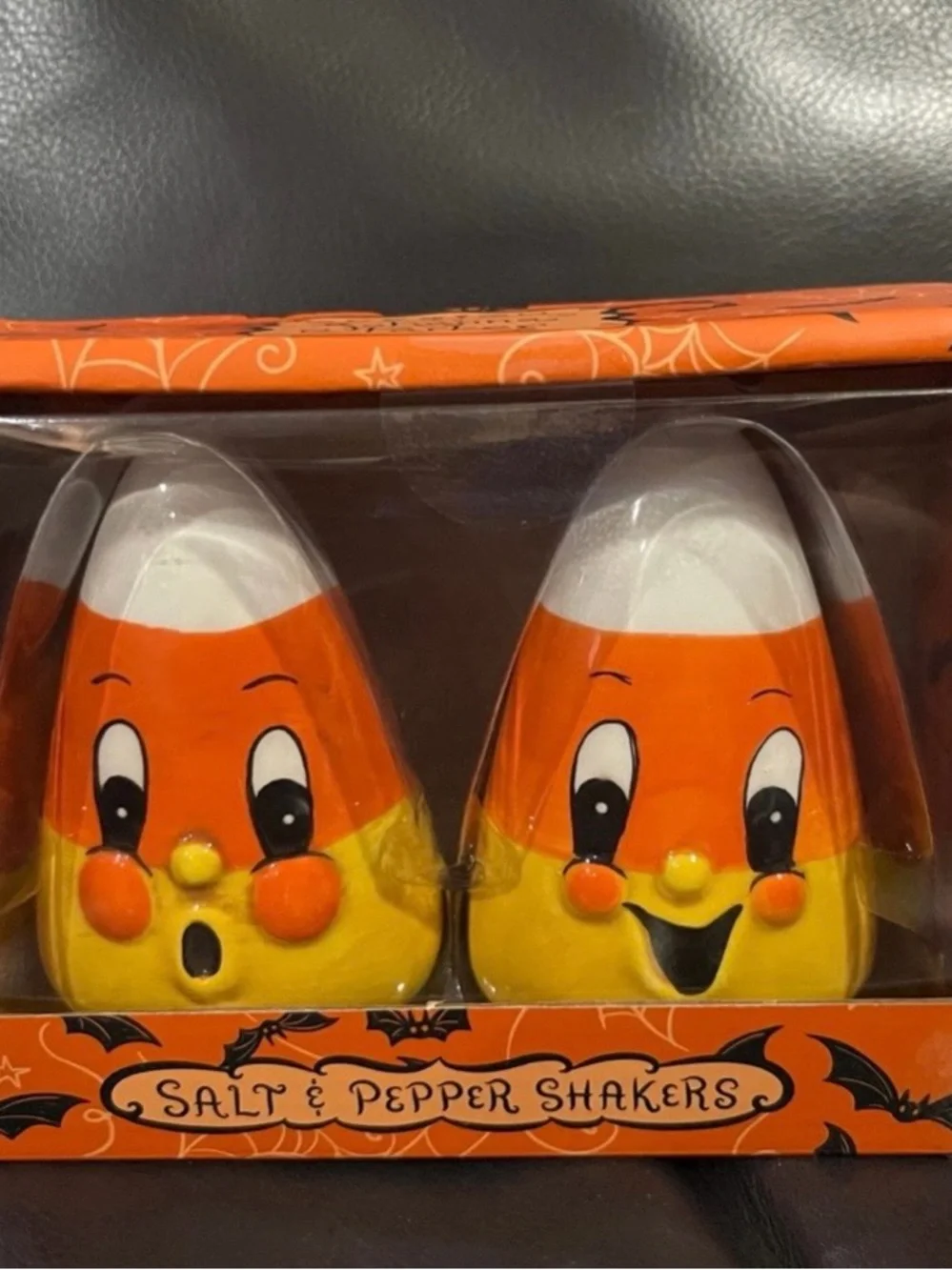 Johanna Parker Candy Corn Salt & Pepper Shakers - Orange & Yellow
